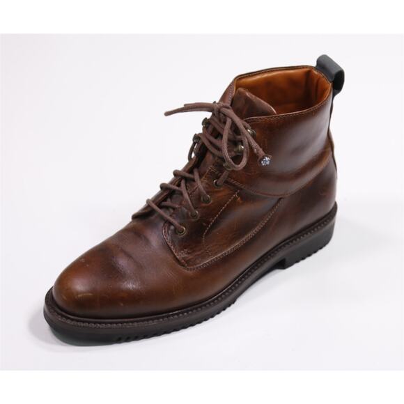 Cole Haan Men's Brown Leather Combat Boots 9.5 M - Picture 1 of 12